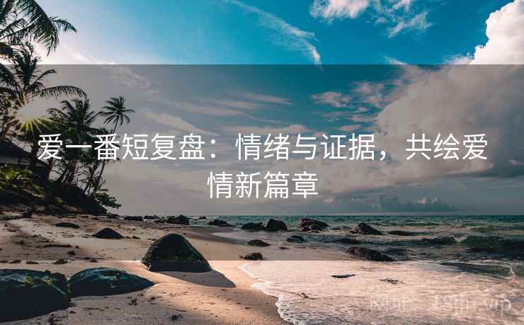 爱一番短复盘：情绪与证据，共绘爱情新篇章